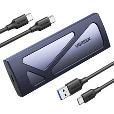 UGREEN SSD Enclosure, Tool-Free USB C External, 10Gbps M.2 NVMe to Grey picture
