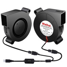 Wathai 2PCS 50mm x 15mm 5V USB Blower Fan 5015 Brushless Cooling Fans picture