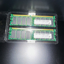 Micron 512MB (2x256MB) DDR2 PC2-3200U 240-Pin DIMM Unbuffered RAM picture