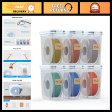6 Pack 3D Printing Filament Storage Box - Waterproof, Dust-Proof, Portable Conta picture