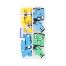 28PCS Fiber Optic Coupler Kit, Fiber Adapter Kit for SC/APC/UPC ST LC Connector picture