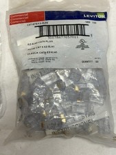 50-Count Leviton  47613-EZ6, CAT6 EZ RJ-45 Modular Plug CAT6 picture
