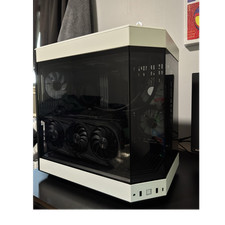 HYTE Y60 ATX Mid Tower PC Case White/Black Tempered Glass Panels picture