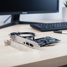 Plug and Play PCI Express Firewire Card - Seamless Compatibility for Windows/Mac picture