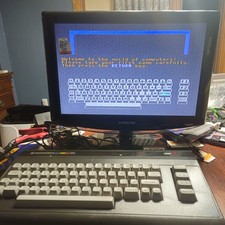 Commodore 16 C16 Computer Matching Serial Box Tutor Cartridge Tested Workong picture