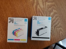 564XL Replacement Single & 3pk Ink Cartridges - Black, Multicolor - Up&Up   picture