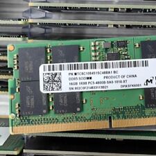 Micron 16GB DDR5 4800MHz PC5-38400 262-Pins 1RX8 1.1V Laptop SODIMM Memory Ram picture