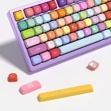 KOA Profile PBT Gummy Bears Keycaps 141 Keys ISO for Mechanical Keyboard KR picture