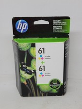 Genuine OEM HP 61 Tri-Color Ink Cartridge Twin Pack (New & Sealed Exp. 07/2016) picture