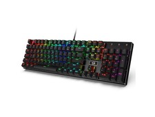 Redragon K556 RGB LED Backlit Wired Mechanical Gaming Keyboard, Aluminum Base, picture