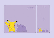 Pokemon Ditto Pikachu 15W Wireless Charger Detachable Mouse Pad Purple picture