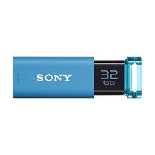 Sony USM32GU L 32GB USB 3.1 Flash Drive Blue Capless Genuine Japan picture
