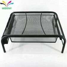 Mesh Metal Monitor Stand with Storage Drawer - Ergonomic Riser for Computer, Pri picture