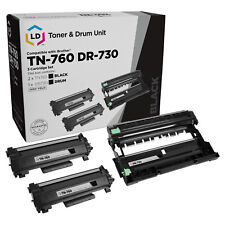 LD Products Replacement Brother TN760 2 Toner Cartridges & 1 Drum DR730 Black 3 picture