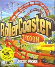 RollerCoaster Tycoon 1 PC CD amusement park rail coaster ride simulation game picture