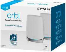 NETGEAR Orbi AX4200 Tri-Band Mesh Wi-Fi 6 Router (RBK752) *Open Box* picture