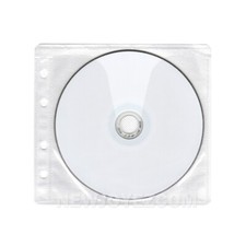 200 CD DVD Blu-Ray Disc Double Sided Wallet Refill Plastic Sleeve Insert picture