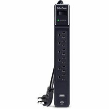 CyberPower CSP604UC 6 Outlet Surge Protector w/ 1500J Surge Suppression picture