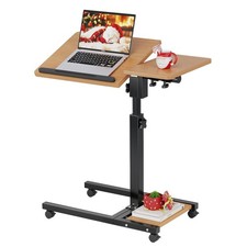 Mobile Height Adjustable Laptop Desk with Mouse Pad, Portable Laptop Desk Rol... picture