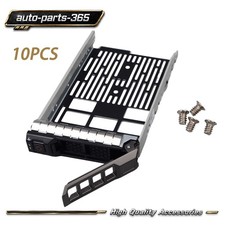 10PCS 3.5in SAS SATA Drive Tray Caddy For Dell PowerEdge R730xd T630 KG1CH New picture
