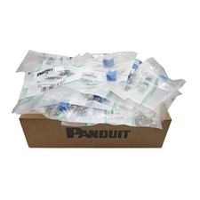 Fit For Panduit Cat6a 10 Gig Mini-Com Jack Blue CJ6X88TGBU (BOX OF 50) picture