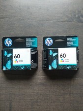 2 Pkgs HP 60 Tri-Color Ink Cartridge NEW Unopened Exp 2020 & Dec 2021  picture
