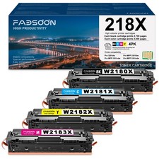218X W2180X 4PK Toner for Color LaserJet Pro 3201dw MFP 3301cdw 3301fdw 3301sdw picture