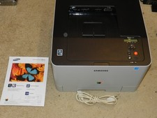 Samsung Xpress C1810W Wireless Color Laser Printer TESTED WORKS ONLY 3309 PAGES picture