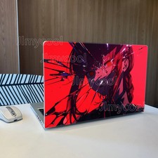 2 Pack Broken Red Pattern Laptop Art Decal Case Universal Laptop Skin Sticker picture
