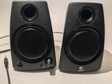 Logitech Z130 Compact 2.0 Stereo Speakers 3.5mm Jack Black picture