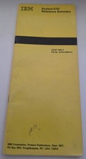 IBM System/370 Reference Summary GX20-1850-7 File No. S370/4300-01 picture