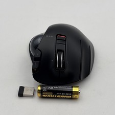 ELECOM EX-G Left-Hand Wireless Trackball Mouse Black M-XT4DRBK w/ USB Receiver picture