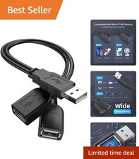 2025 Upgraded USB 2.0 Y Splitter Cable: 1 Male to 2 Female for Enhanced Use picture