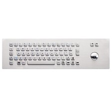 Metal Kiosk Keyboard Stainless Steel Industrial Keyboard With Trackball picture