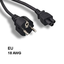 Kentek 6' ft 18 AWG Europe EU 3 Prong Power Cord IEC320 C5 to CEE 7/7 SCHUKO picture