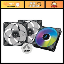 140mm RGB PC Case Fans - 3 Pack, PWM Quiet Cooling, High Airflow, LED Lighting picture