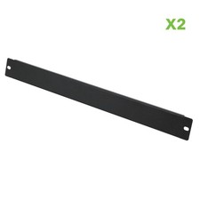 NavePoint Blanking Panel, Non-vented, 19 in Wide, Steel, Filler Panel, 2-pack picture