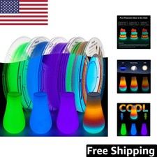1.75mm Multicolor Glow Filament - Perfect for Eye-Catching 3D Printing Projects picture