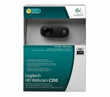 NEW IN RETAIL BOX Logitech C310 HD 720p WebCam Built in Microphone 5MP Black picture