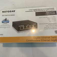Sealed NETGEAR GS305300PAS 5 Port Gigabit Ethernet Unmanaged Switch E8 picture