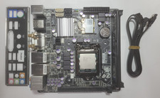 GIGABYTE GA-H77N-WIFI Motherboard Core I5-2500S 4GB RAM, IO Shield # 1891 picture