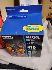 Epson 410XL BK, 410 PBK CMY Ink Cartridge 5 Pack T410XL-BCS New Sealed EXP 2018 picture