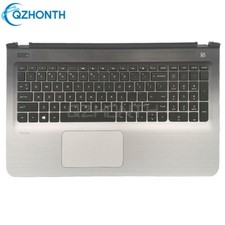 New Palmrest w/ Keyboard & Touchpad Non-Backlit For HP Pavilion 15-AB 809031-001 picture