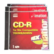 5 BRAND NEW Imation CD-R ~ 700MB ~ 80min ~ 1x-16x ~ Recordable, All Sealed  picture