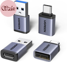 USB to USB C Adapter & USB C to USB Adapter Combo 4-Pack, 10Gbps Type C USBC Ada picture