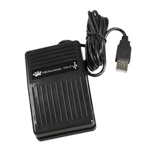 USB Single Foot Switch Pedal Control Pre-Program Key Mouse For Keyboard PC Game. picture