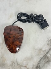Vintage Logitech MouseMan Sensa, Wurzelholz-Design serial wood grain mouse RARE picture