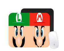 Italian Brothers Cartoon Mouse Pad | Retro Video Game Desk Mat | Gamer Gift picture