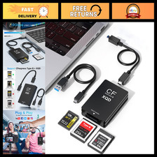 3-in-1 CFexpress XQD SD Card Reader USB 3.2 Gen 2 Thunderbolt 3/4 Adapter - 10Gb picture