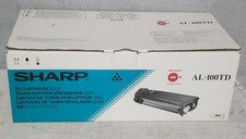 Sharp AL-110TD Black Toner Developer Cartridge Genuine New Sealed Box picture